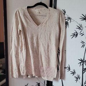 Women's V-Neck Sweater in Cream by Gap